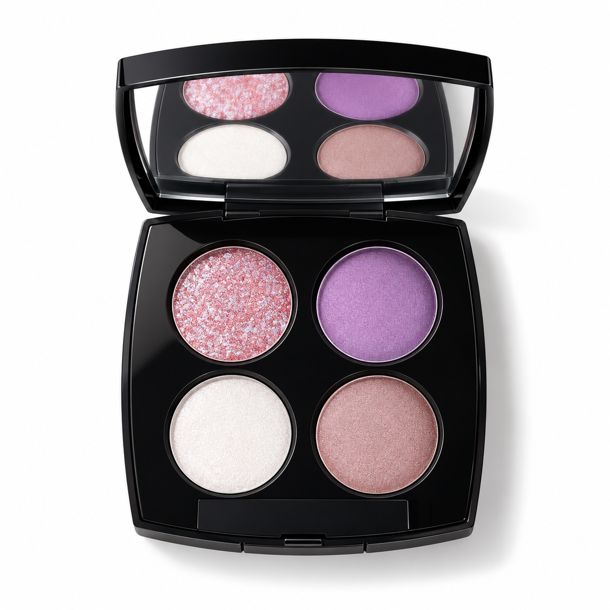 4 Shades Eyeshadow Palette with Built-in Mirror